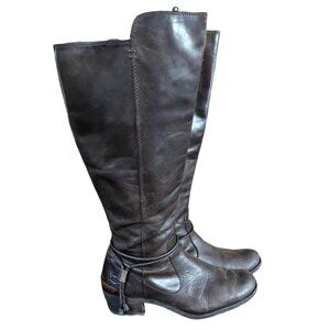 UGG Women's Leather Tall Zip Up Boots - Size 9